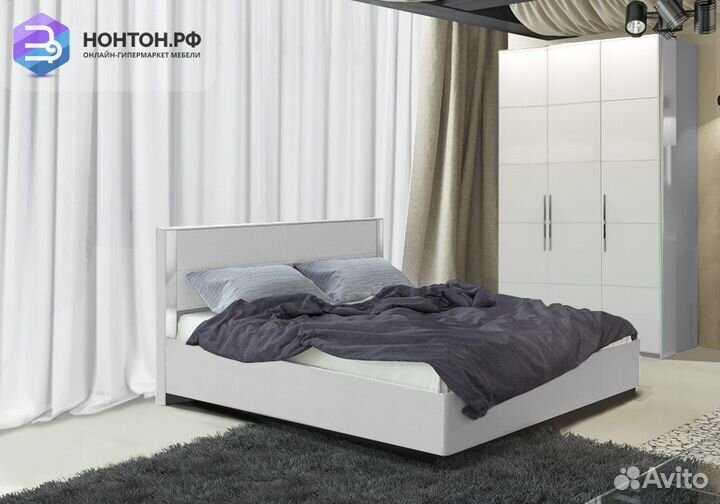 Спальный гарнитур Наоми белый глянец