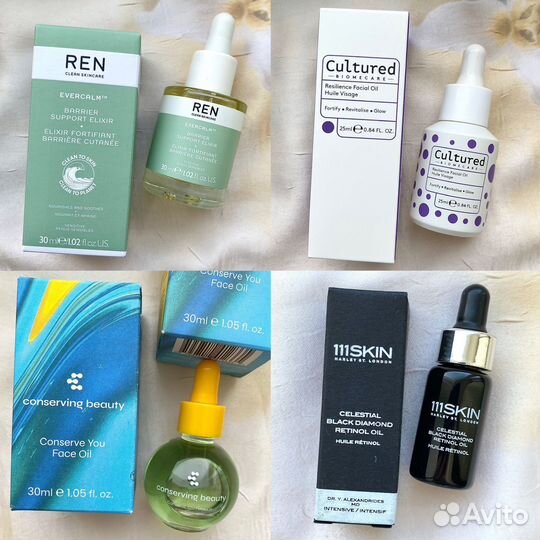 Масла д/лица Mz Skin, 111skin, Sunday Riley и тд