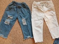 Модные джинсы рваные для девочки 92р