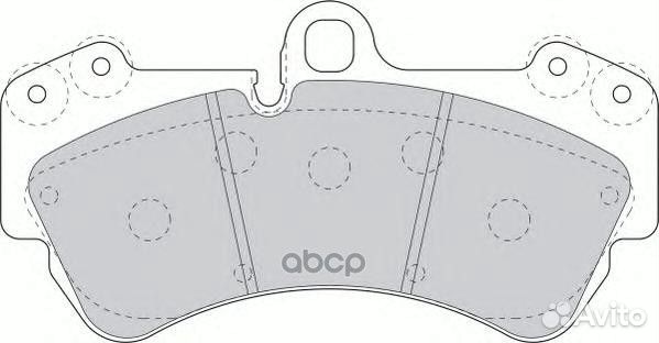 Колодки тормозные VAG touareg/cayenne 02- передн