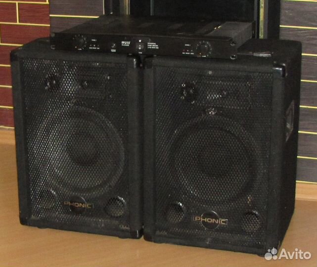 Колонки Phonic 320W 2шт Акустика 10