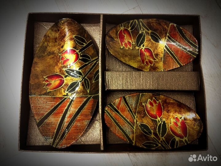 Новый набор декоративных тарелок Zibo Golden