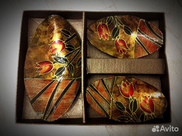 Новый набор декоративных тарелок Zibo Golden