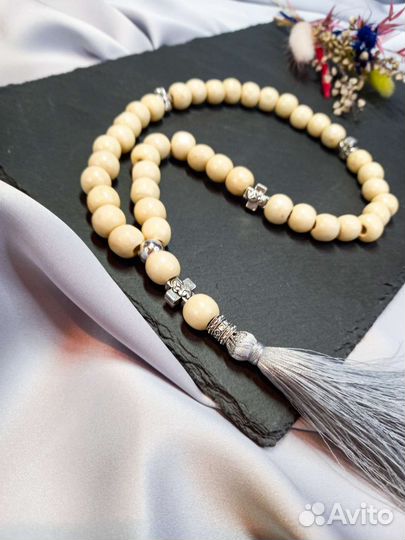 Православные деревянные чётки 40 зерен 12 мм