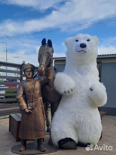 Ростовые куклы Белый Мишка на праздник Аниматор