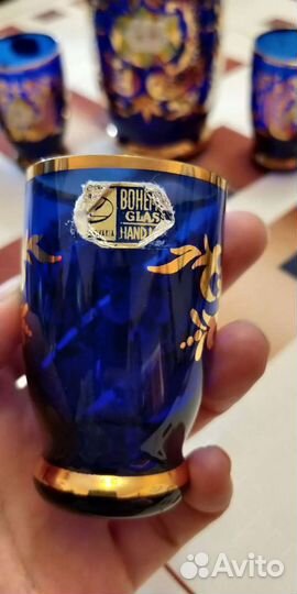 Набор богемское стекло (графин и рюмки)