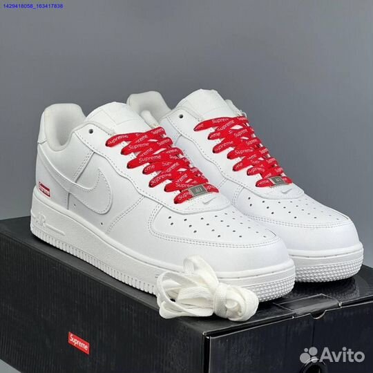 Кроссовки Nike Air Force 1 Low & Supreme (Арт.12347)