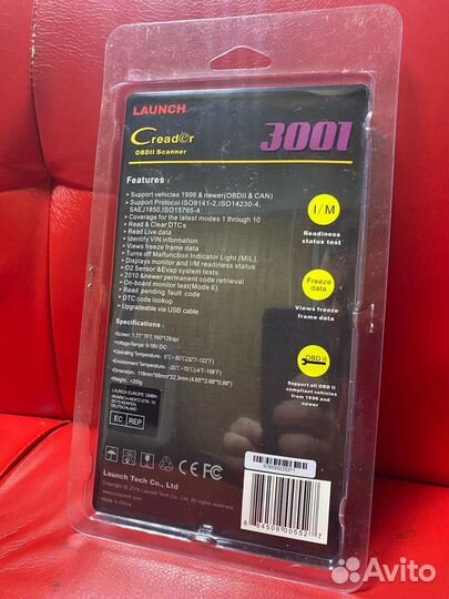 Диагностический сканер Launch Creader 3001