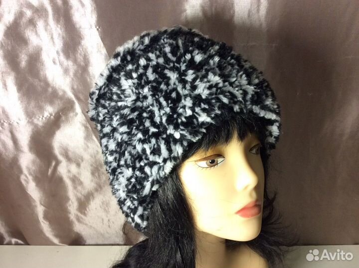 Универсальная вязаная кубанка, р 56-59, арт 239