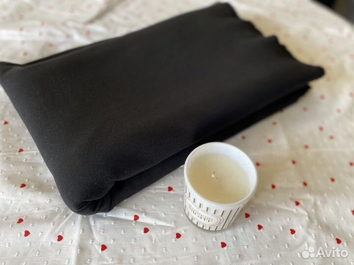 Джерси, ткань Италия, черный трикотаж