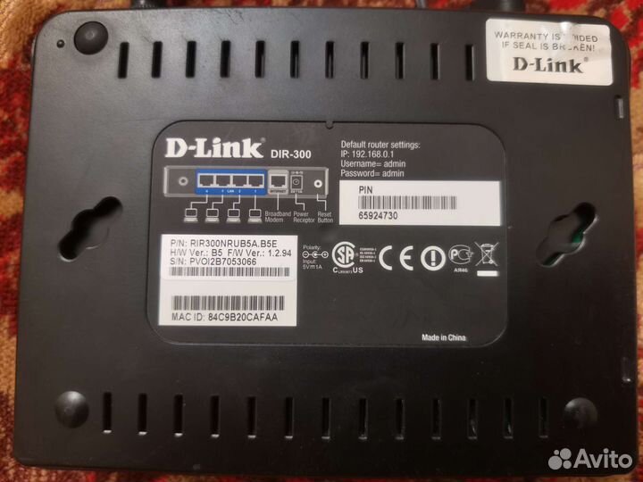 Wifi роутер D- link dir-300