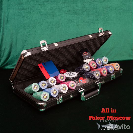 Профессиональный покерный набор с керамическими фи