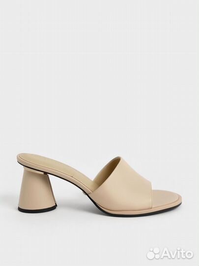 Новые мюли босоножки Charles & Keith бежевые