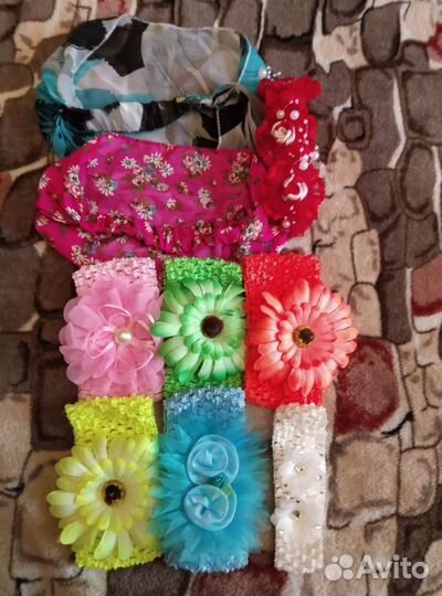 Шапка,панама детская,повязки наборы