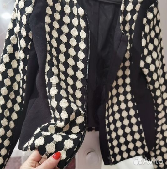 Твидовый пиджак H&M 44