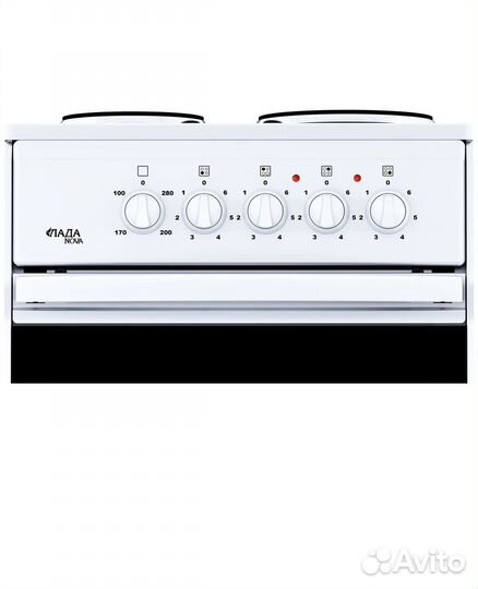 Электрическая плита лада nova AE 14027 W, белый