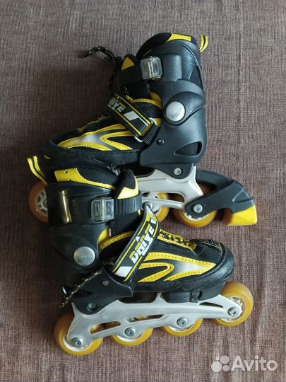 Детские раздвижные ролики 30 33 с защитой