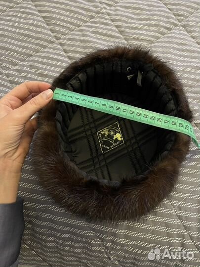 Норковая шапка мужская