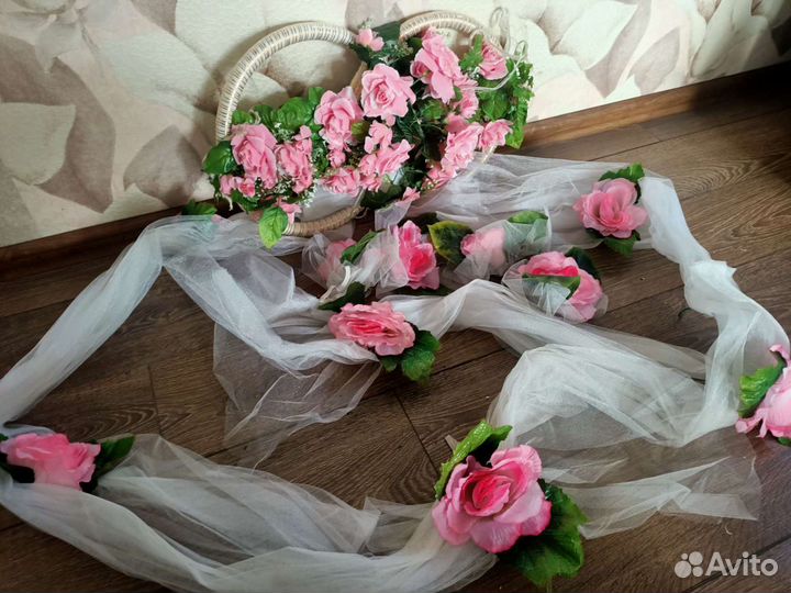 Свадебные украшения на автомобили