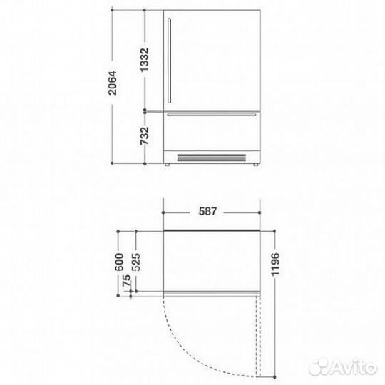 Холодильник kitchenaid kcvwx 20600L