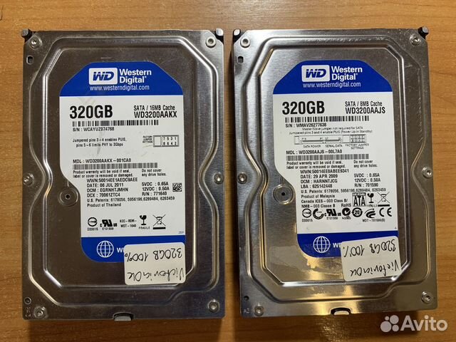 Жесткие диски 320GB 3.5