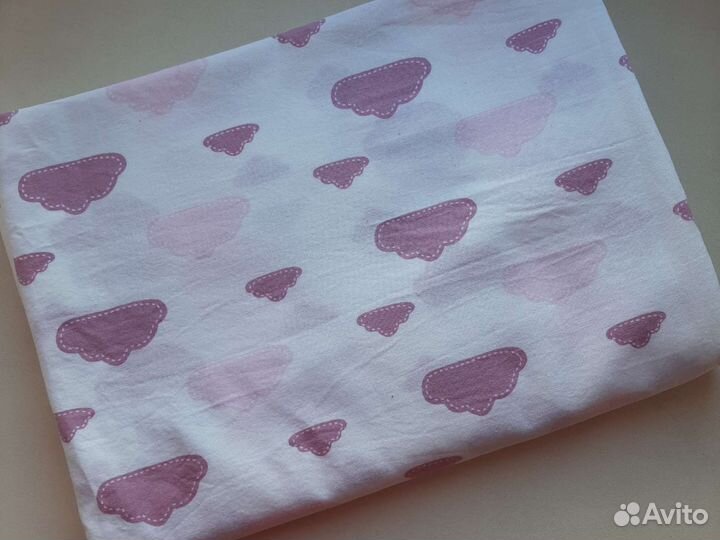 Детская простынь в облачки х/б La redoute