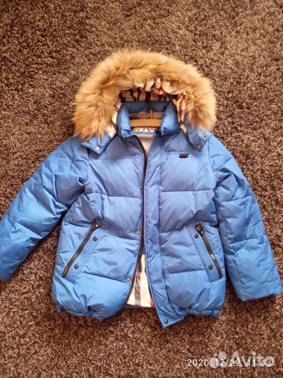 Куртка зимняя на мальчика 134 размер