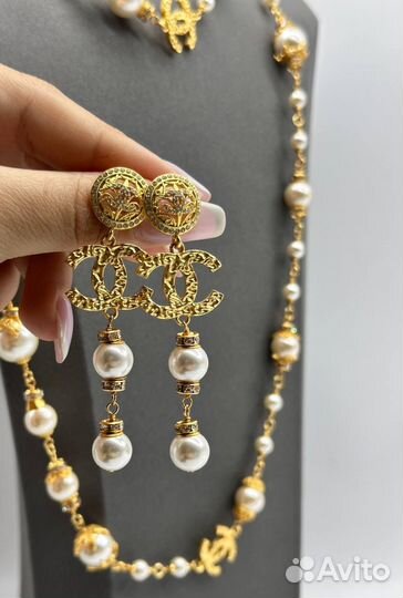 Бусы Серьги Кольцо Chanel
