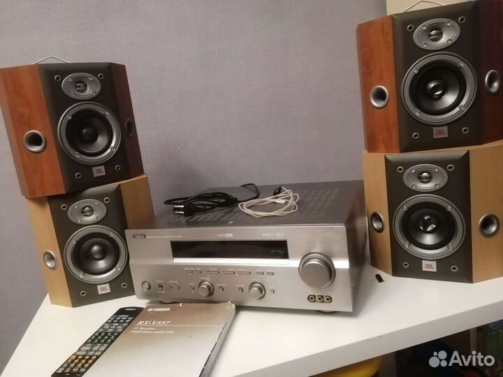 Ресивер yamaha + 4 колонки