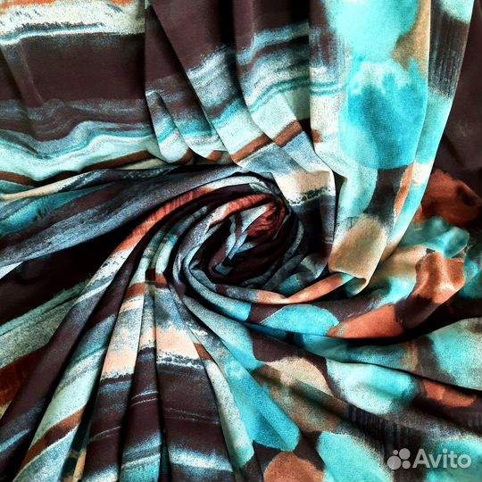 Отрез ткани трикотаж масло 2,08 м