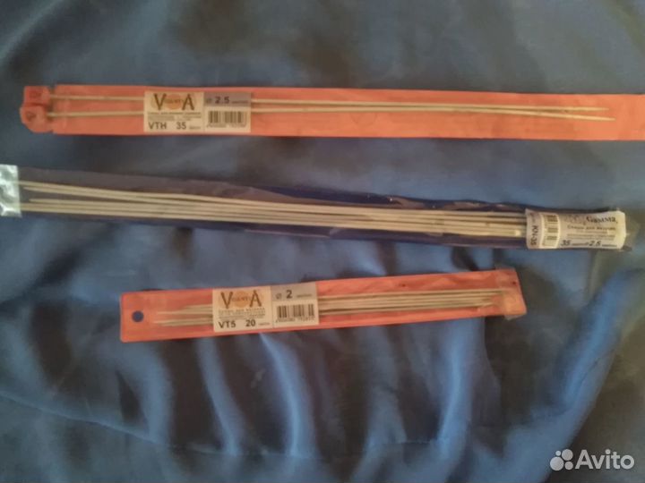 Спицы для вязания металлические с покрытием(новые)