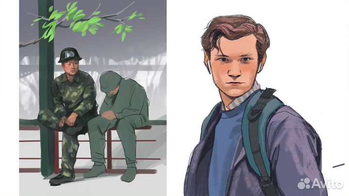 Рисунки на заказ / иллюстрации / арт / аниме