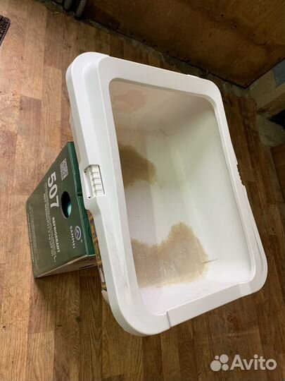 Лоток для кошек большой с бортиками