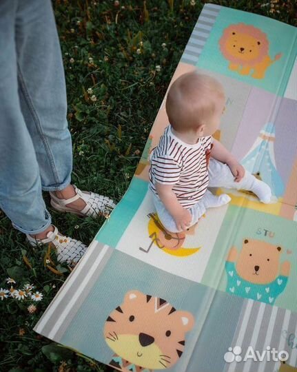 Детский коврик для ползания новый (заводской брак)