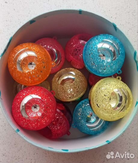 Набор ёлочных игрушек СССР в подарочной коробке