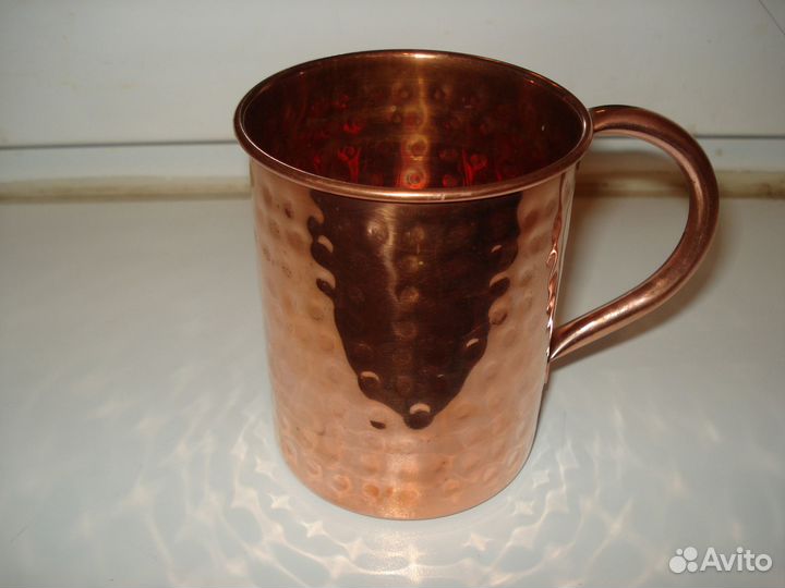Медная Кружка Старинная Индия Медь Для Воды зож