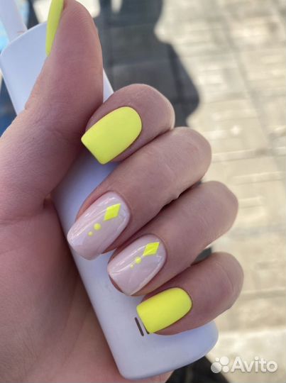 Комбинированный маникюр с покрытием