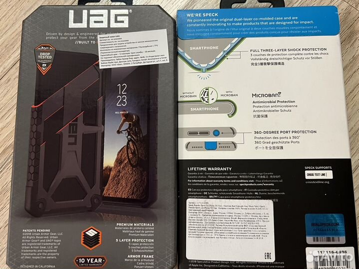 Чехол iPhone XS Uag Monarch, Speck Presidio Sport