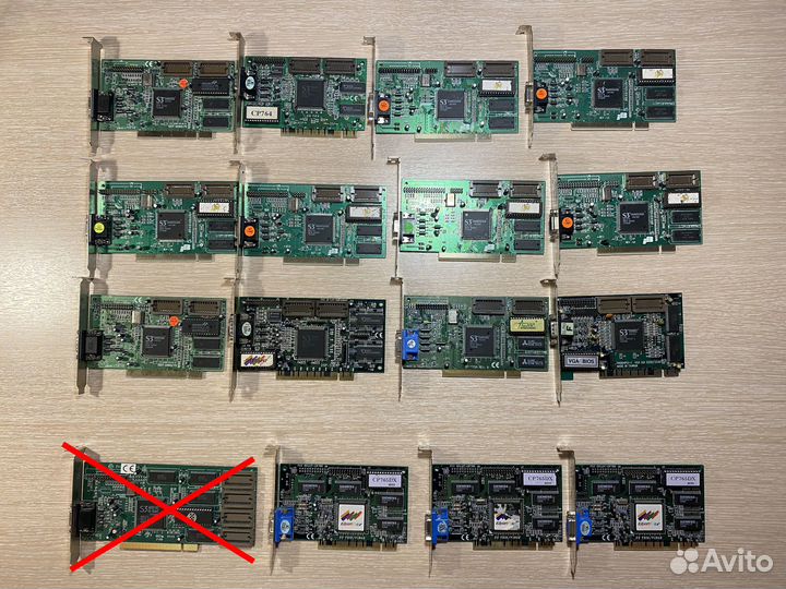 Ретро видеокарты PCI