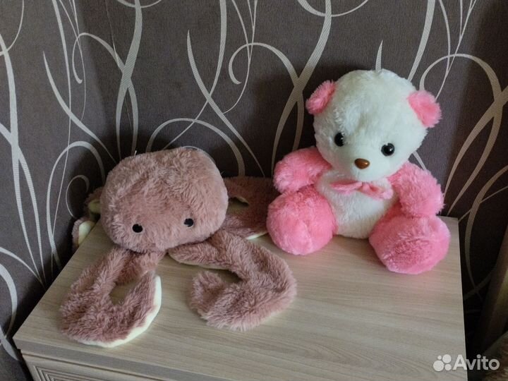 Мягкие игрушки пакетом и 2 круга