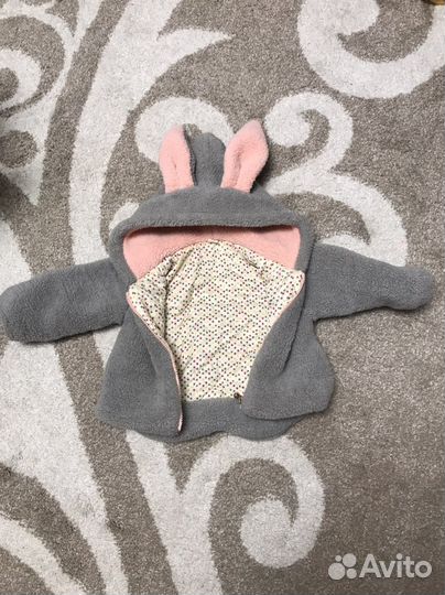 Теплая кофта для девочки 92