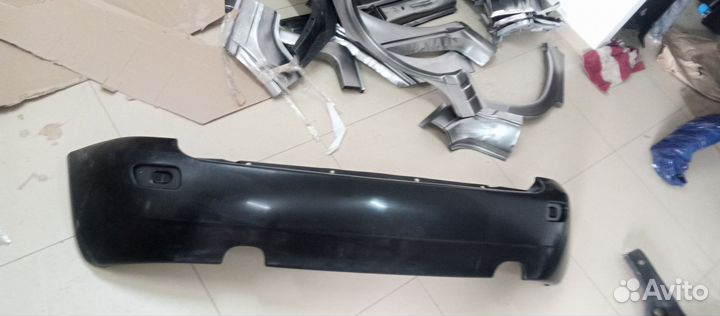 Бампер задний не крашенный Калина хэтчбек