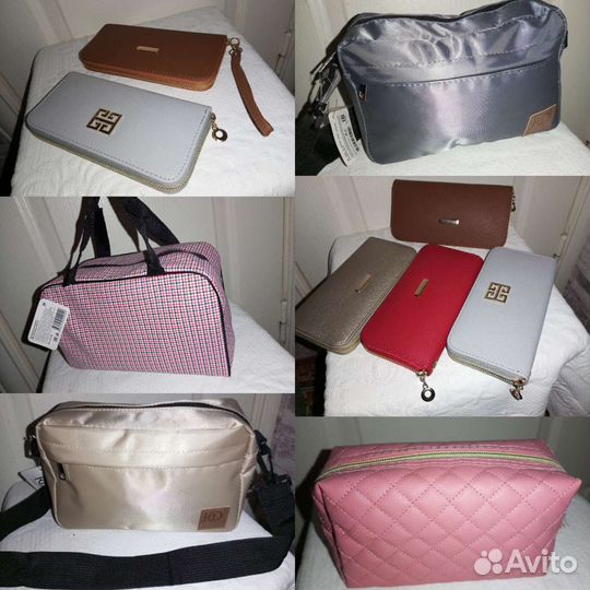 Кошельки, сумки (на дл.ремне), косметички (новые)