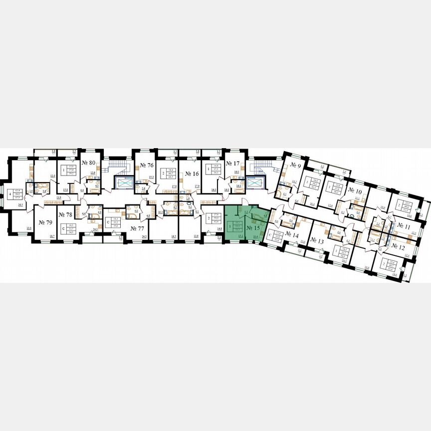 1-к. квартира, 33,3 м², 2/8 эт.