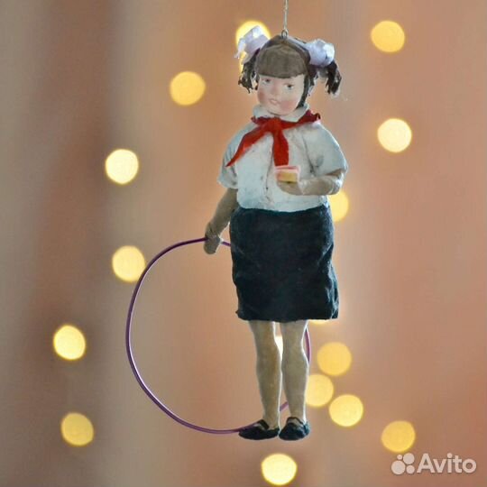 Елочная игрушка из ваты