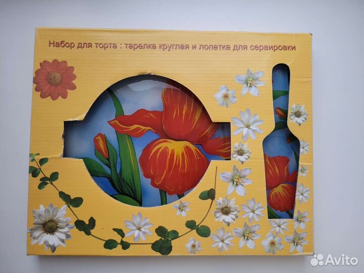 Набор для торта: тарелка и лопатка