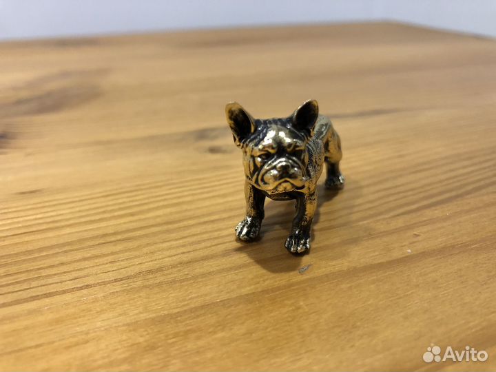 Фигурка.Статуэтка. Французский бульдог бронза