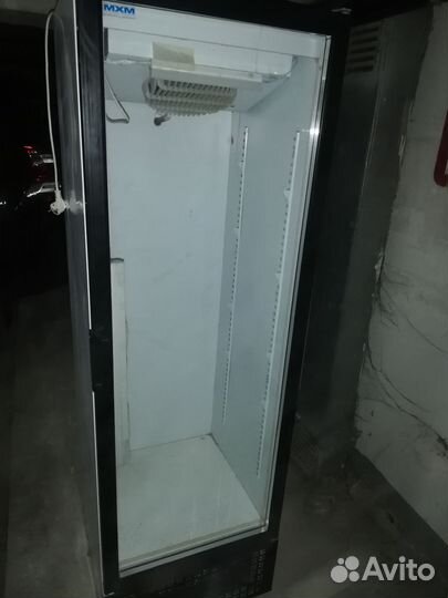 Холодильный шкаф мхм - 6 +6 дверь стекло