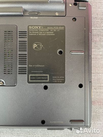 Ноутбук Sony Vaio PCG-4N4P (VGN-TZ3RXN)