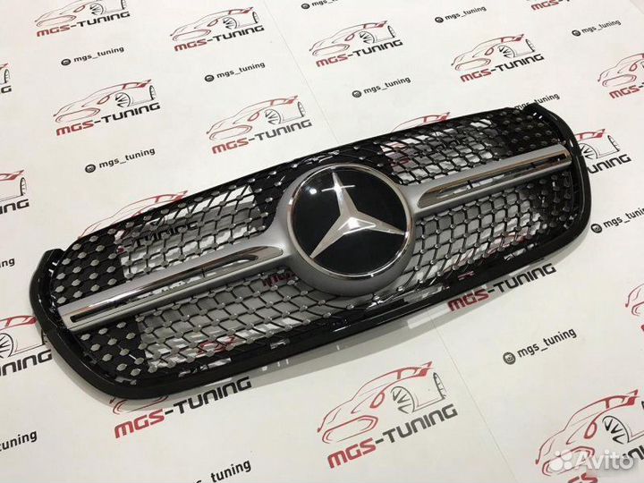 Решетка на Mercedes X-Class Diamond Silver Дистрон